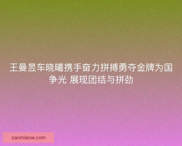 王曼昱车晓曦携手奋力拼搏勇夺金牌为国争光 展现团结与拼劲